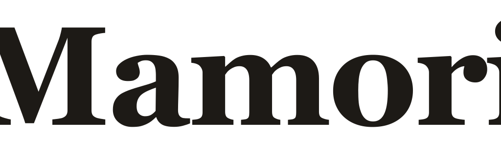 Mamori wordmark, dark text